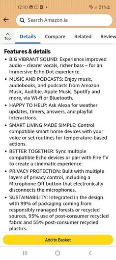 Alexa Echo Dot (3rd Generarion) New