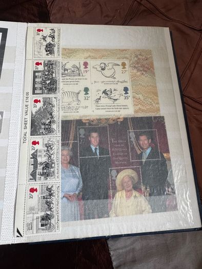 Mint UK album with stamps
