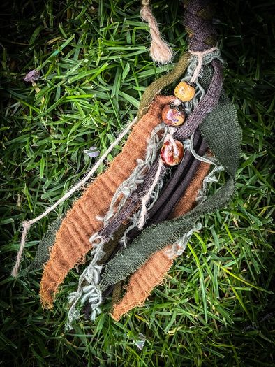 Fantasy Antler Squirrel Headband Costume Cosplay Larp Acorns Dreadwrap Extension Mystical Elf Forest Fairy