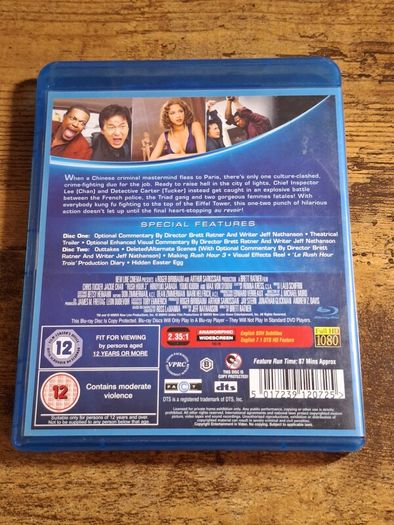"Rush Hour 3" (2007) Blu-ray - free standard postage