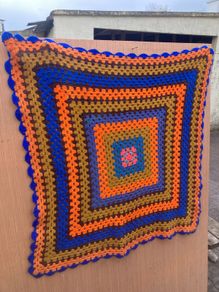 hand crochet blanket