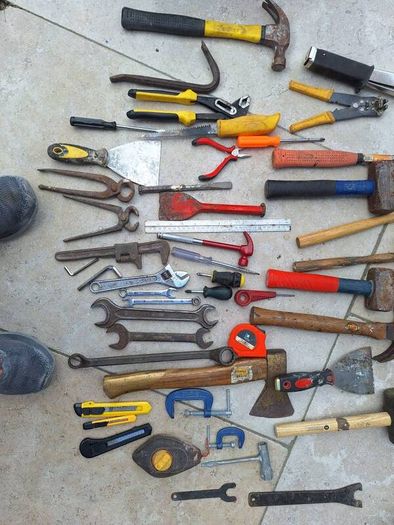 hand tools and tool box