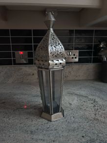 Lantern - brushed silver