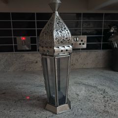 Lantern - brushed silver