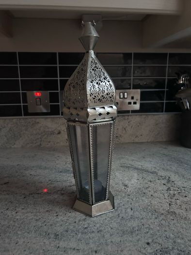 Lantern - brushed silver