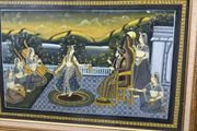 Indian painting on silk large