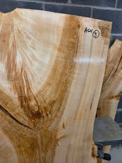 Live Edge Ash Slab - Kiln Dried