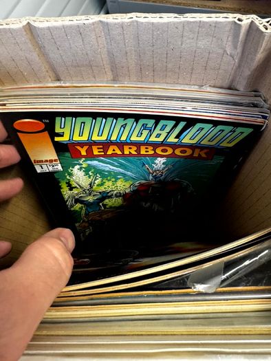 Image Long Comic Box w 275 comics for Sale