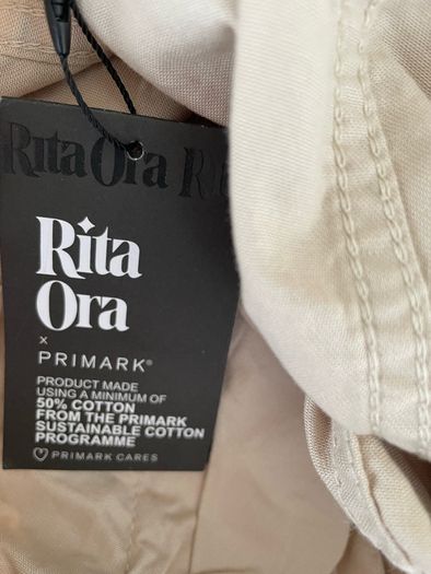 Rita Ora cargo cream trousers size 10 to 12