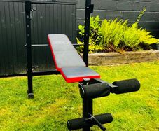 Weights Bench with Leg Curl
