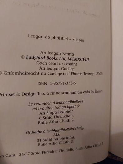 Irish book (Pr 204 )
