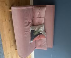 Velvet sofa bed