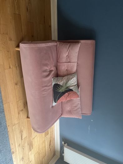 Velvet sofa bed