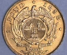 1898 Gold One Pond (8gm) South Africa