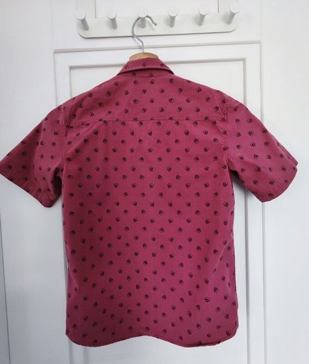 River island short sleeve skull print shirt