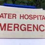 Vintage Mater Hospital Emergency Sign Image 5