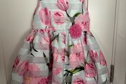 Gorgeous floral special occasion dress for a girl, 122cm (6-7 years)