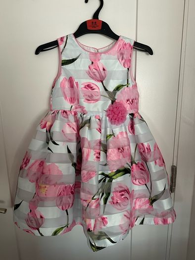 Gorgeous floral special occasion dress for a girl, 122cm (6-7 years)