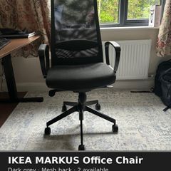 IKEA MARKUS Office Chair  Dark Grey (Vissle)