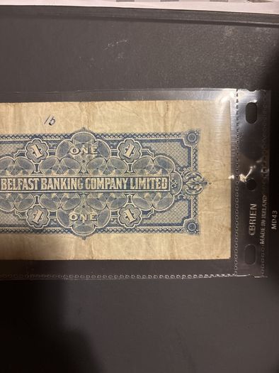 1939 Belfast Banking 1 Pound Note