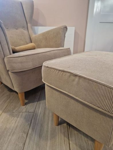 Armchair with Footstool