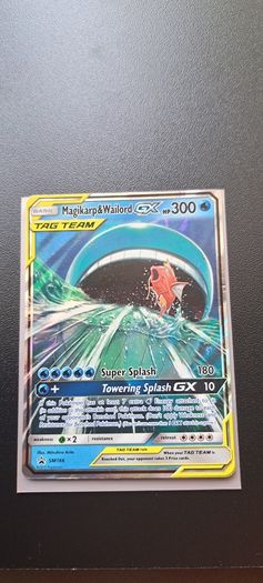 Magikarp and Wailord GX SM166 Tag Team Black Star Promo - Pokemon TCG