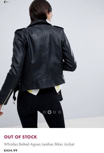 Whistles leather biker jacket