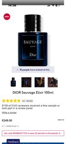 DIOR Sauvage Elixir 100ml for him