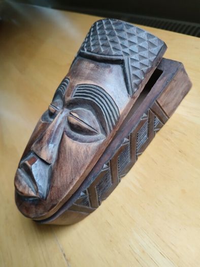 Handcrafted Wooden Mask Box