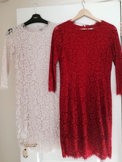 H&M lace red dress