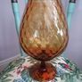 Mid-Century Italian Amber Glass Balloon Vase Image 4