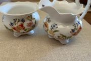 Aynsley Bone China Creamer &amp; Sugar Bowl