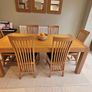 Solid oak dining table RRP Image 2