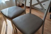 2 x Dining chairs EZ Living dining chairs Bentley Designs Montreux leather seat 20e each
