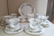 21 pieces Tea Set Royal Albert Brigadoon Bone China