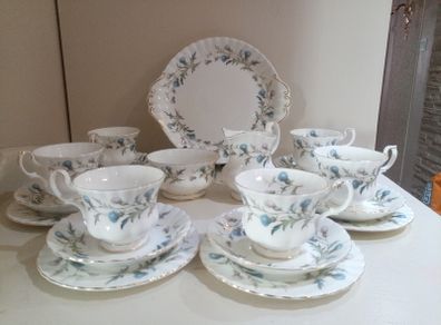 21 pieces Tea Set Royal Albert Brigadoon Bone China