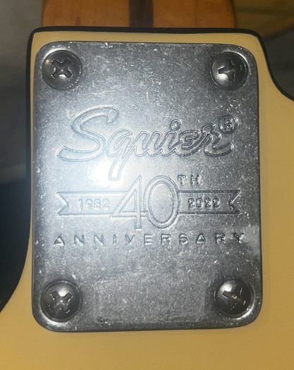 Fender Squier 40th Anniversary Telecaster, Vintage Edition in the Satin Vintage Blonde finish