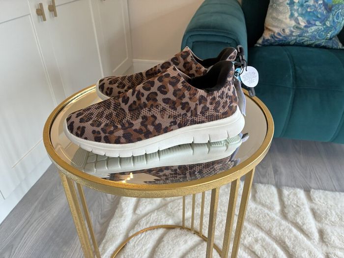 Brand-new Ladies Leopard Print Memory Foam Casual Sneakers from Primark