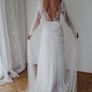 Medieval Drape Veil Ivory Cathedral Length Image 4