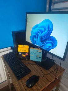 Dell PC Setup - Intel i5 8th Gen - 16GB RAM - 628GB Storage - 22 Inch Monitor - Complete Set