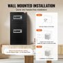 Double Doors 5.5 cu.ft Safe Box with Key Lock & Password, Safe Lock Box with Fireproof Bag, Key Rack, LED Light, 2 Height Adjustable and Removable Image 4
