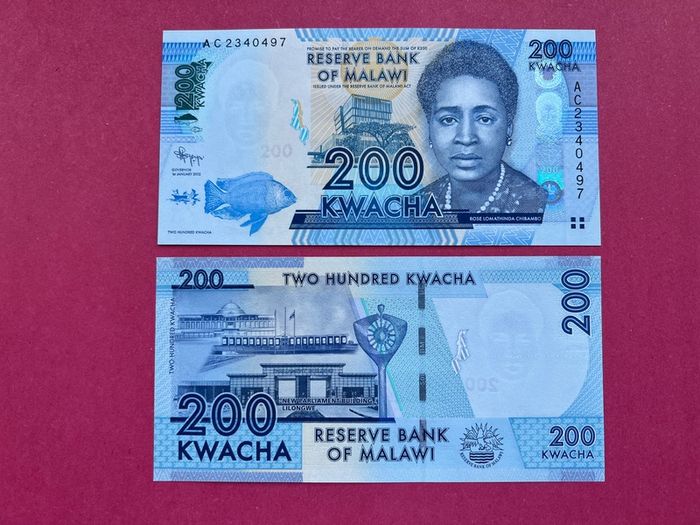 Malawi  200  Kwacha. 2012  Pick  60a. ( Uncirculated )