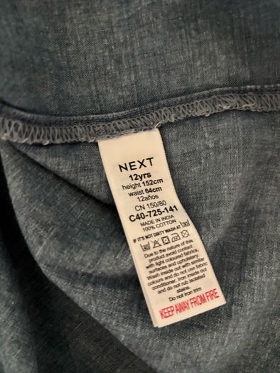 Next girls denim dress