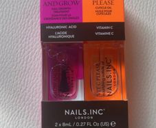 Nails inc Glow and Grow & Vit C Duo 2 x 8ml