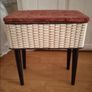 Vintage vanity storage seat Image 2