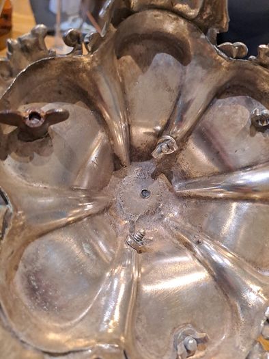 Antique Victorian Edwardian Silver Plated Grapevine Centrepiece