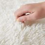 Modern Cream Area Rugs for Bedroom Non-Slip -Modern Fluffy Shaggy Thick Pile Small Rug Non Shedding Easy To clean, 50cm x 80cm Image 3