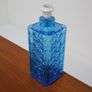 Vintage Swedish Blue Glass Table Lamp, 1960s. Image 6
