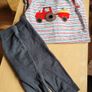 Baby boy lovely striped romper 3-6 months Image 2