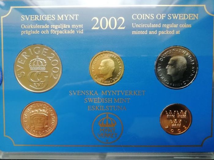 2002 Coins of Sweden